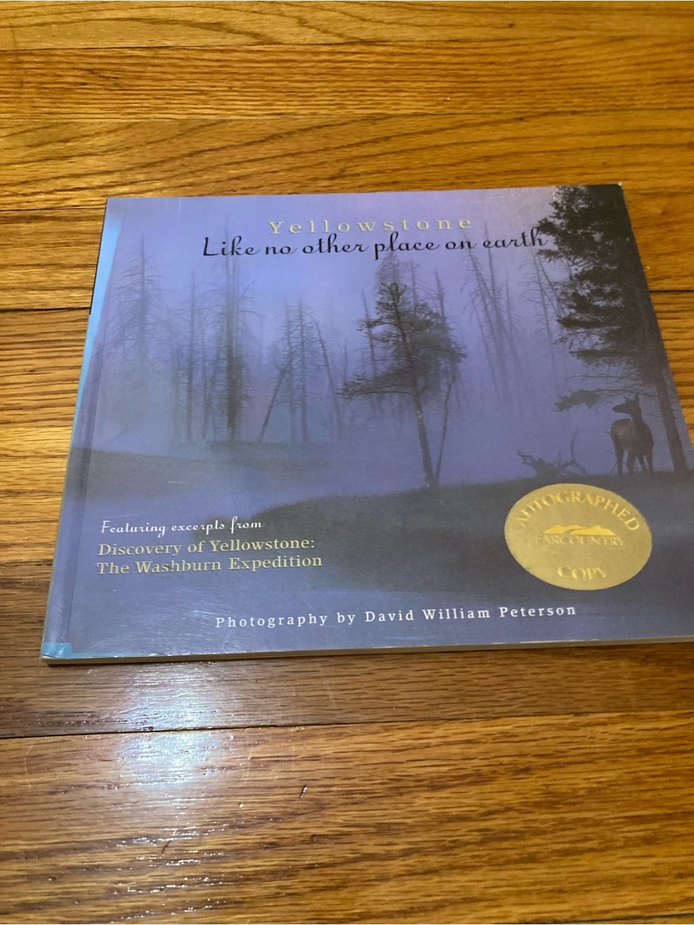 Yellowstone Photography Book - Blue Cover -